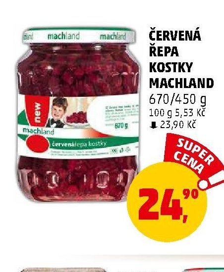 ČERVENÁ ŘEPA KOSTKY MACHLAND