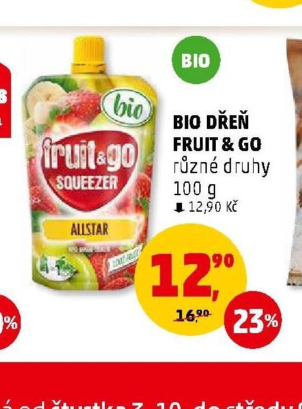 BIO DŘEŇ FRUIT & GO