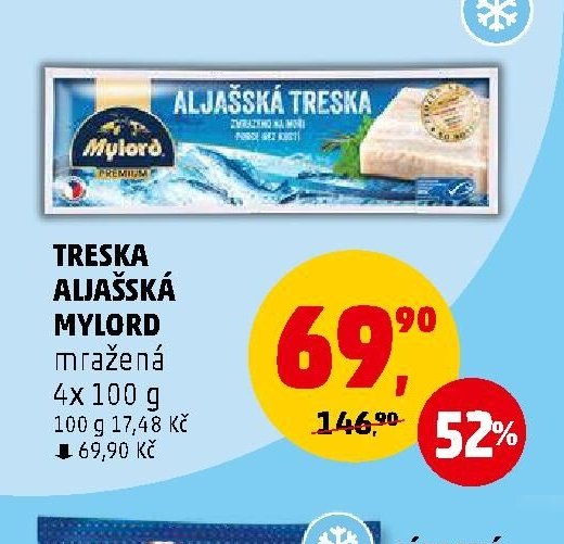 TRESKA ALJAŠSKÁ MYLORD mražená 4x 100 g