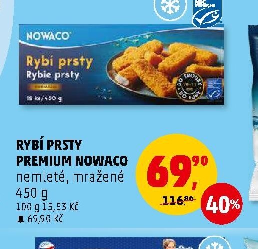 RYBÍ PRSTY PREMIUM NOWACO mražené 450 g