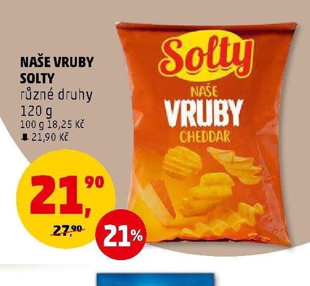 Naše vruby Solty různé druhy