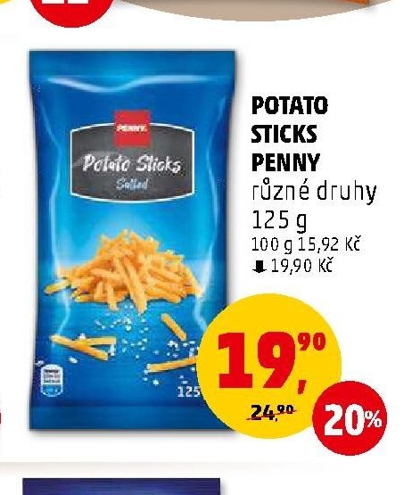 Potato Sticks Penny různé druhy