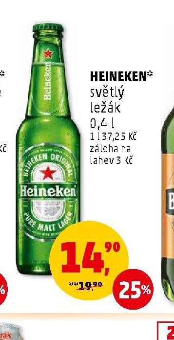 Heineken světlý ležák 0,4l