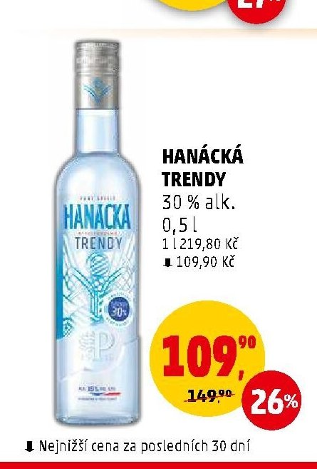 Hanácká Trendy 30 % alk. 0,5l