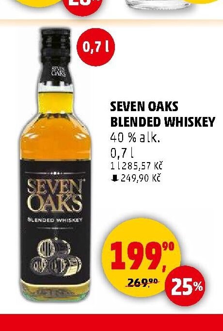 Seven Oaks Blended Whiskey 40 % alk. 0,7l