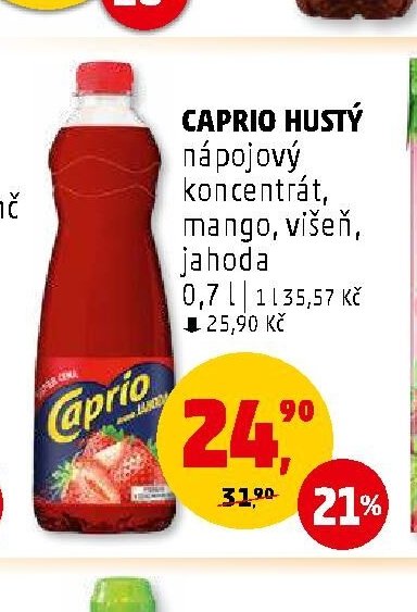 Caprio hustý nápojový koncentrát