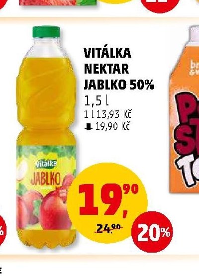 Vitálka nektar jablko 50%