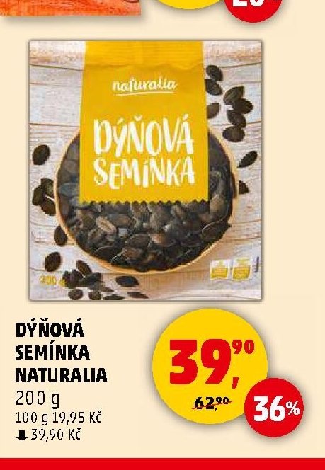 DÝŇOVÁ SEMÍNKA NATURALIA 200 g