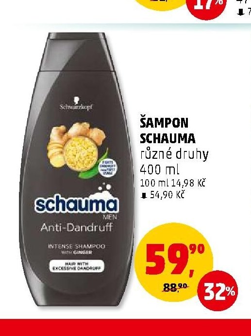 ŠAMPON SCHAUMA různé druhy 400 ml