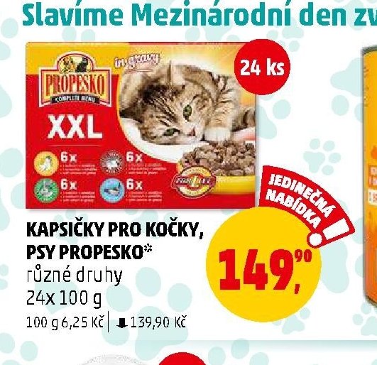 KAPSIČKY PRO KOČKY PROPESKO