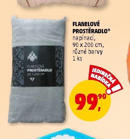 FLANELOVÉ PROSTĚRADLO