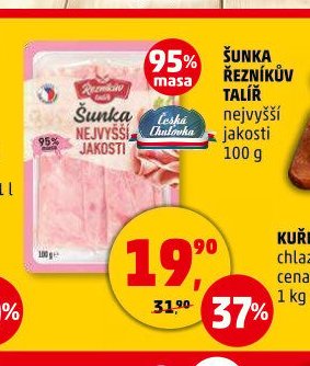 ŠUNKA ŘEZNÍKŮV TALÍŘ nejvyšší jakosti