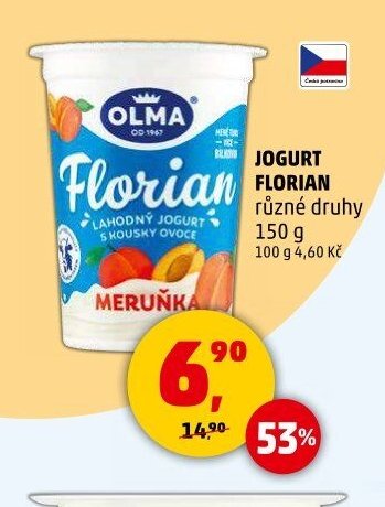 Jogurt Florian různé druhy 150 g