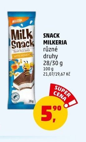 Snack Milkeria různé druhy 28/30 g