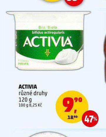 Activia různé druhy 120 g