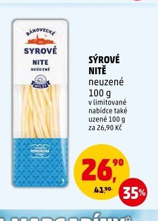 Sýrové nitě neuzené 100 g