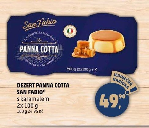 DEZERT PANNA COTTA SAN FABIO