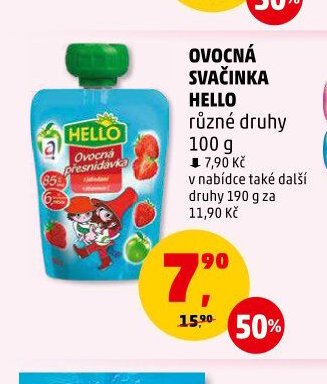 OVOCNÁ SVAČINKA HELLO