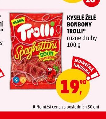 KYSELÉ ŽELÉ BONBONY TROLLI