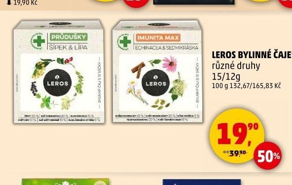 Leros bylinné čaje