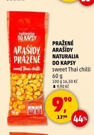 PRAŽENÉ ARAŠÍDY NATURALIA DO KAPSY sweet Thai chilli 60 g