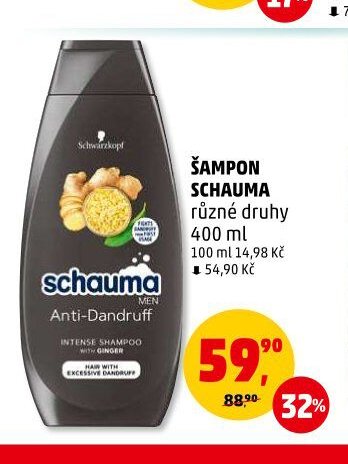 ŠAMPON SCHAUMA různé druhy 400 ml