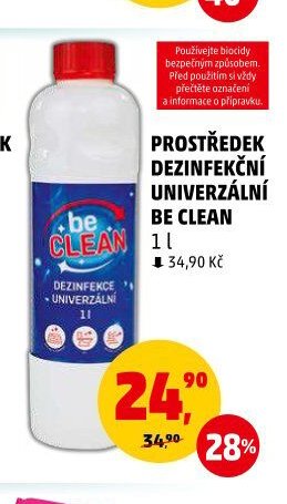 Prostředek dezinfekční univerzální Be Clean