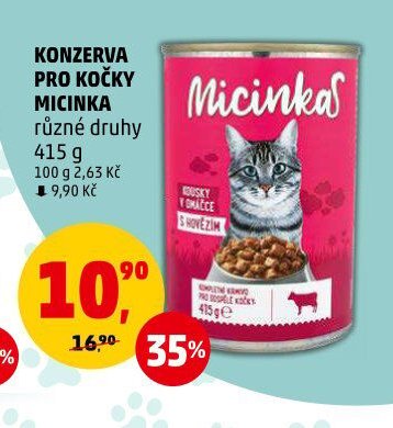 KONZERVA PRO KOČKY MICINKA