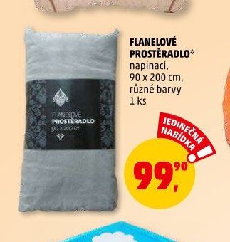 FLANELOVÉ PROSTĚRADLO