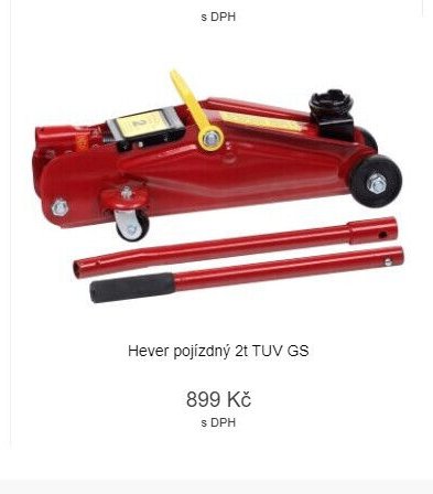 Hever pojízdný 2t TUV GS