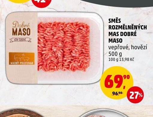 SMĚS ROZMĚLNĚNÝCH MAS DOBRÉ MASO