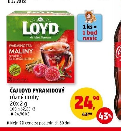 Čaj Loyd Pyramidový
