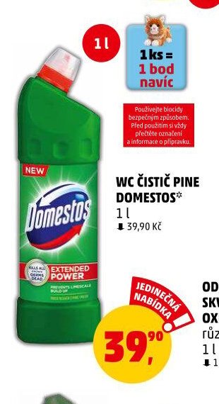 WC ČISTIČ PINE DOMESTOS