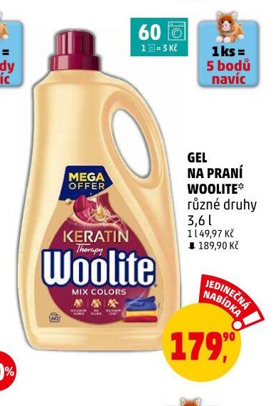 GEL NA PRANÍ WOOLITE různé druhy