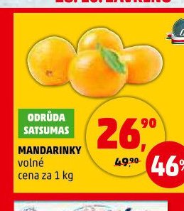 Odrůda satsumas mandarinky