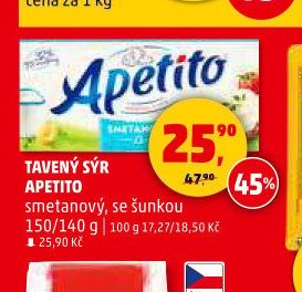 Tavený sýr Apetito
