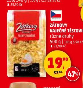 Zátkovy vaječné těstoviny