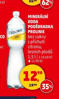 Minerální voda Poděbradka Prolinie