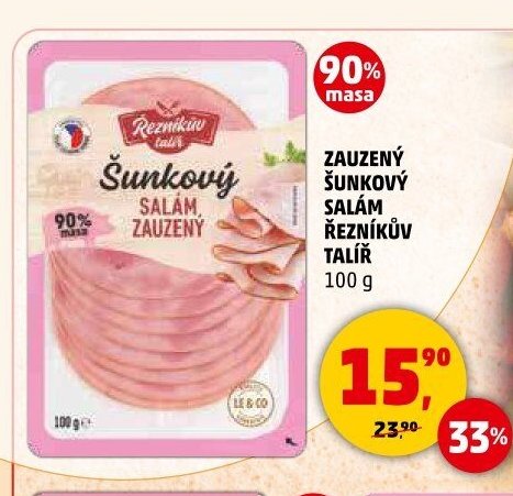 Zauzený šunkový salám Řezníkův talíř 100 g