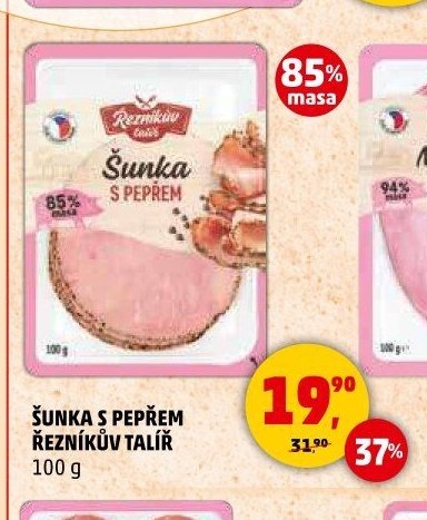 Šunka s pepřem Řezníkův talíř 100 g