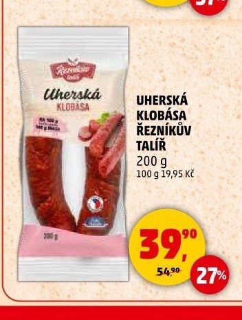 Uherská klobása Řezníkův talíř 200 g