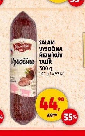 Salám Vysočina Řezníkův talíř 300 g