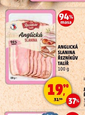 ANGLICKÁ SLANINA ŘEZNÍKŮV TALÍŘ