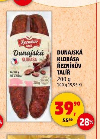 DUNAJSKÁ KLOBÁSA ŘEZNÍKŮV TALÍŘ