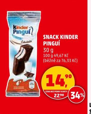SNACK KINDER PINGUÍ