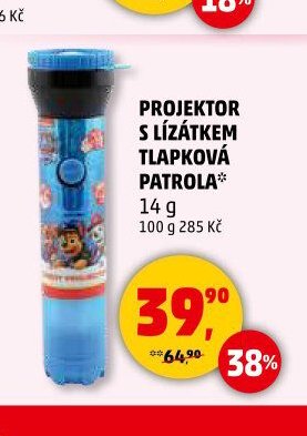 PROJEKTOR S LÍZÁTKEM TLAPKOVÁ PATROLA