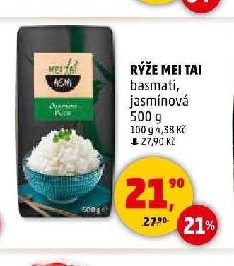 RÝŽE MEI TAI basmati, jasmínová