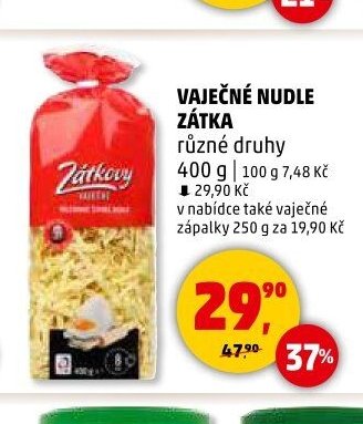 VAJEČNÉ NUDLE ZÁTKA
