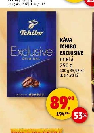 KÁVA TCHIBO EXCLUSIVE mletá 250 g