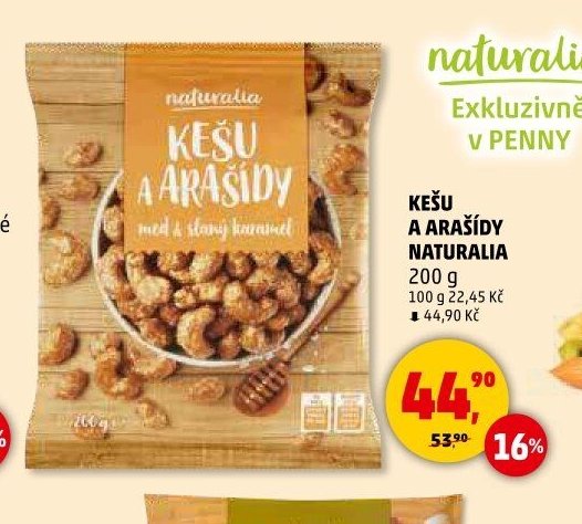 KEŠU A ARAŠÍDY NATURALIA